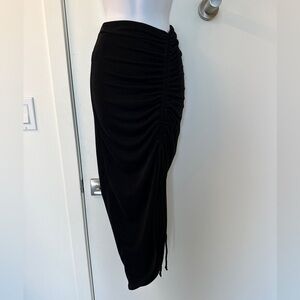 JLUXLABEL Black Asymmetrical Skirt